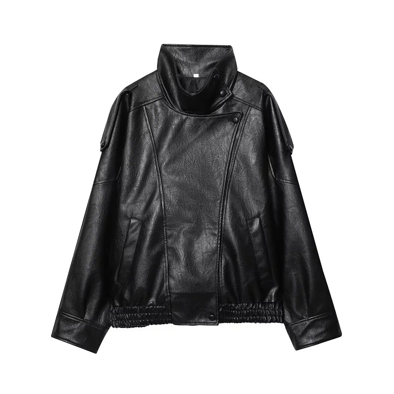 Chaqueta Bomber De Invierno,Imitación De Piel.