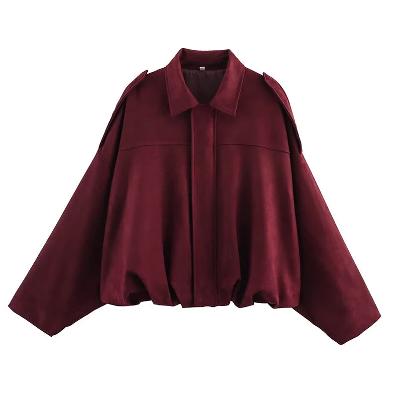 Chaqueta De Otoño Vintage Bomber.