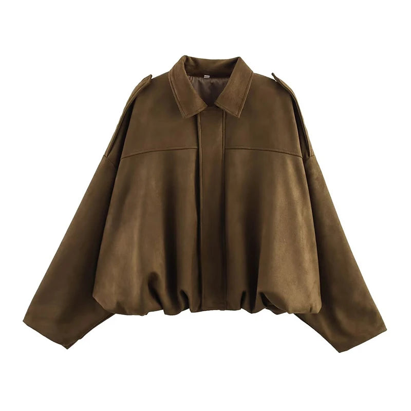 Chaqueta De Otoño Vintage Bomber.