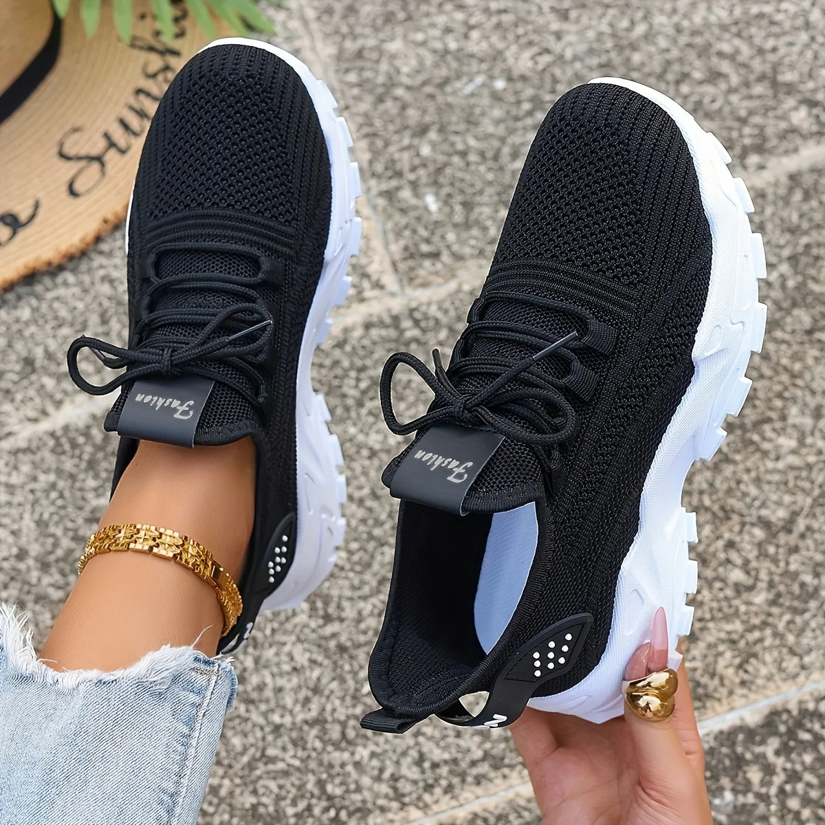Zapatillas deportivas,transpirables, ligeras, con suela blanda y antideslizantes, ideales para caminar al aire libre.