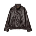 Chaqueta Bomber De Invierno,Imitación De Piel.