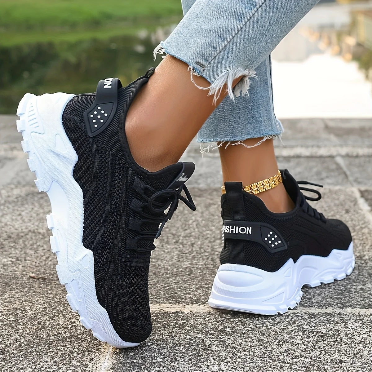 Zapatillas deportivas,transpirables, ligeras, con suela blanda y antideslizantes, ideales para caminar al aire libre.